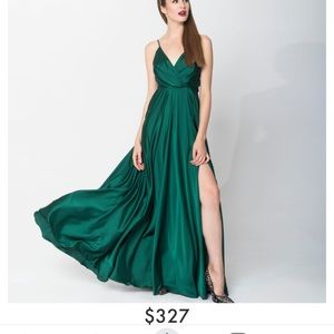 Angelika Jozekczyk/Wolf & Badger emerald dress